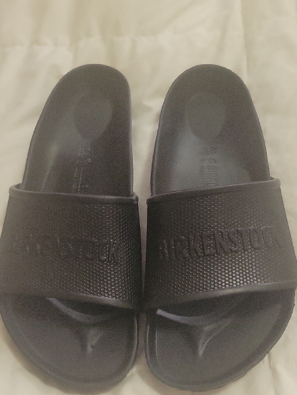 Birkenstock Black Slip-On EVA Slide Sandals